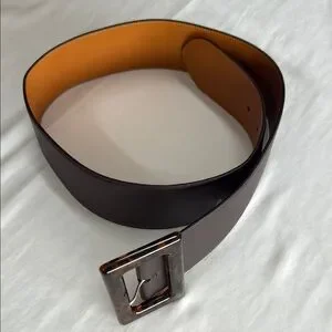 Ralph Lauren Purple Label women\'s Tan-Brown Belt Elegant Design made in Italy. Ralph Lauren Purple Label Brown Alligator Belt Strap 30 New  main image 2